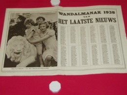 Kalender Calendrier - 1938 - Pub Reclame Het Laatste Nieuws - 3 Koningskinderen - Grand Format : 1921-40