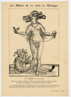 "LA FEMME ET LE FOU" GRAVURE DE ? IMPRIMÉ - Stampe & Incisioni