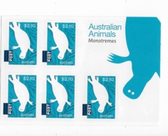 AUSTRALIE Carnet  N °4387** Faune Animaux D'Australie Monotrémes - Cuadernillos