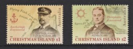 Christmas Island 2019 19th Century Explorers Set Of 2 MNH - Christmas Island