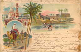 EGYPTE Carte Illustrée 1900 Ile De RADAH Au Caire Dos Non Divisé - Le Caire