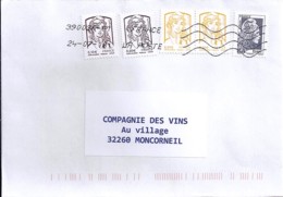 MARIANNE L'ENGAGEE N°5251 + DIVERS CHIAPPA SUR LETTRE DU 24.7.18 (0.95€) - 2018-2023 Marianne L'Engagée