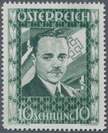 Österreich: 1936, 10 Schilling Freimarke "Bundeskanzler Dr. Engelbert Dollfuß". Diese Marke Wurde Im - Briefe U. Dokumente