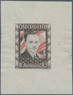 Österreich: 1936, 10 Schilling Freimarke "Bundeskanzler Dr. Engelbert Dollfuß". Diese Marke Wurde Im - Lettres & Documents