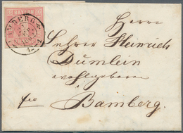 Bayern - Marken Und Briefe: 1862: 1 Kreuzer Rosa Mit Spitzen Ecken Der Seltenen Platte 2, Farbfrisch - Other & Unclassified