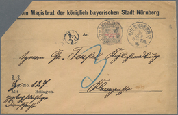 Bayern - Portomarken: 1896. Portomarke 3 Pf, Rötliches Papier Mit Echtem, Kopfstehendem Aufdruck "Vo - Autres & Non Classés