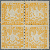 Württemberg - Marken Und Briefe: 1861: 3 Kreuzer Gelb Auf Dünnem Papier, Eng Gezähnt, Im Besonders F - Other & Unclassified