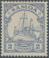 Deutsche Kolonien - Samoa: 1900: 2 Pfg (dunkel)graublau, Farbfrisch, Sehr Gut Gezähnt, In Fehlerfrei - Samoa