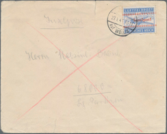 Feldpostmarken: 1944, Kreta Durchstochen Mit übergehend Aufsitzendem Ortsstempel LEBBIN AUF WOLLIN 2 - Altri & Non Classificati