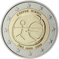 Chipre 2009 2 € Euros Conmemorativos X Aniv. De EMU Unión Económica Y Monetari - Unclassified