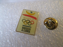 PIN'S     BAUCSH &  LOMB  JEUX OLYMPIQUES  BARCELONE  92 - Jeux Olympiques