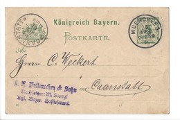 24062 -  Entier Postal Muenchen 20.04.1901 Pour Cannstatt - Postkarten - Gebraucht