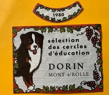 12281 - Sélection Des Cercles D'éductaion Dorin Mont-Sur Rolle 1980 Suisse - Hunde