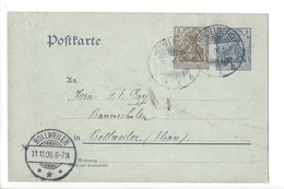 24068 -  Entier Postal Heidelberg 11.11.1906 Pour Bollweiler - Postkarten - Gebraucht