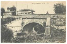 Cpa Luynes - Le Grand Pont ( Tramway ) - Luynes