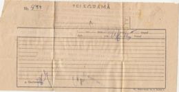 TELEGRAMME SENT FROM DEVA TO SERDANU, ROMANIA - Telégrafos
