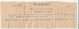 TELEGRAMME SENT FROM BUCHAREST TO DEVA, 1944, ROMANIA - Télégraphes