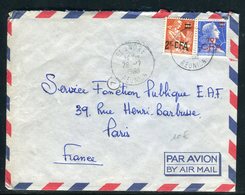 Réunion - Affranchissement De Saint André Sur Enveloppe Pour Paris En 1960 - Réf N 5 - Storia Postale