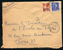 Réunion - Affranchissement De Saint Benoit Sur Enveloppe Pour Paris En 1960 - Réf N 6 - Covers & Documents