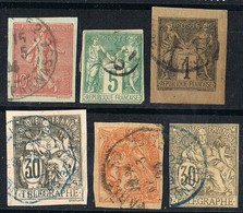 Lote 6 Recortes Entero Postal Correo Y Telegrafos FRANCIA º - Lettres & Documents