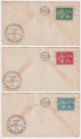 1947-FDC-100 CUBA REPUBLICA 1947 FDC RETIRO DE COMUNICACIONES BLACK CANCEL - Ungebraucht