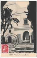 CARTE MAXIMUM - ALGERIE - Patio Du Musée De Bardo (1957) - Maximum Cards