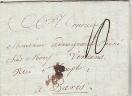LAC Marque Postale LA ROCHELLE ( Peu Marquée ) 14/3/1775 Taxe Manuscrite à Paris - 1701-1800: Voorlopers XVIII