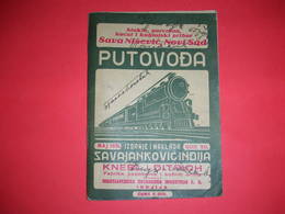 R;railway Travel Guide,train Timetable,Moor Furniture,Knebl&Ditrich Parachute Advertising,Yugoslavia Kingdom,railroad - Europa