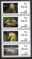 Irlande 2012 Distributeur N° 33/36 Animaux Marins - Franking Labels