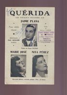 Partition Ancienne Querida - Plana ,José Et Perez - Libri Di Canti
