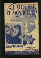 Partition Ancienne - Le Clocher De Mon Coeur - Photo Lina Margy - Libri Di Canti