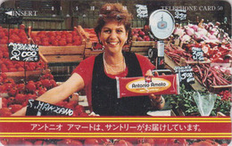 Télécarte Japon / 110-93128 - Cuisine D'Italie - FEMME GIRL WOMAN Market ITALIAN FOOD - ITALY Rel. Japan Phonecard - 245 - Alimentation