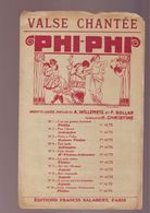 Partition Ancienne Phi Phi Valse Chantée - Editions Salabert - Song Books