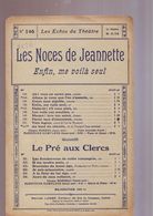 Partition :Les Noces De Jeannette - - Air De Jean - /Les Echos Du Theatre 146 - Chansonniers