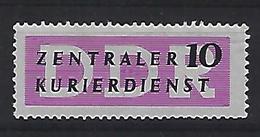 Germany (DDR) 1957 Dienstmarken Fur Den ZKD (**) MNH  Mi.I - Mint