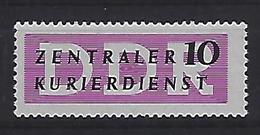 Germany (DDR) 1957 Dienstmarken Fur Den ZKD (**) MNH  Mi.I - Postfris