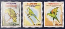 PARAGUAY 2003 PHILATELIC EXPOSITION EXPO EXHIBITION BIRDS PARROTS PARROT MNH - Perroquets & Tropicaux