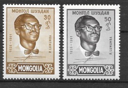 Mongolie  N° 191  Et  192  Patrice Lumumba Neufs * *  TB  = MNH  VF    - Mongolie