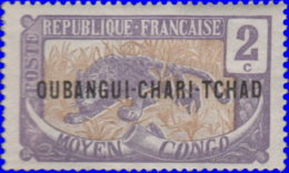 Oubangui 1915. ~  YT 2 - 2 C. Panthère - Neufs