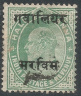 Gwalior (India). 1903-08 KEVII. Official. ½a Used. SG O41 - Gwalior