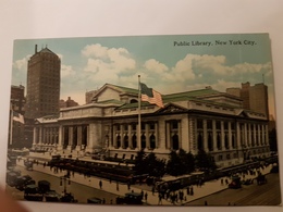 CPA NEW YORK PUBLIC LIBRARY - Enseñanza, Escuelas Y Universidades