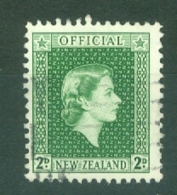 New Zealand: 1954/63   Official - QE II   SG O159a   1d   [White Opaque Paper]   Used - Officials
