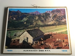 Calendrier Almanach Des P.T.T AIN -  1965 - La Rentrée Du Troupeau (Montagne) - Grand Format : 1961-70