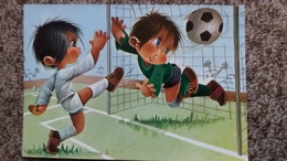 CPSM FOOTBALL BUT GARCONS ENFANTS DESSIN GABRIEL ED CYZ - Football