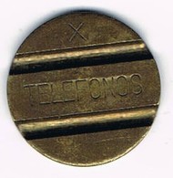 Moneda, Ficha Telefonica Cabina. TELEFONOS España, Años 50-60 - Firma's