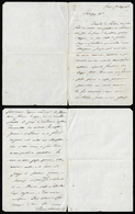 1848 - Vincenzo Salvagnoli - Lettera Manoscritta Autografa E Firmata Dal Celebre Patriota, Scritta A... - Otros & Sin Clasificación