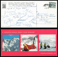 1971 - Spedizione Cecoslovacca Sul Nanga Parbat - Cartolina Viaggiata Dal Pakistan, Con Gli Autograf... - Altri & Non Classificati