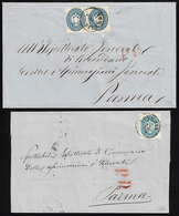 1864/66 - Una Lettera Con 10 Soldi Azzurro Chiaro, Dent. 9 1/2 (44a), Perfetto, Da Venezia 23/4/1864... - Lombardo-Vénétie