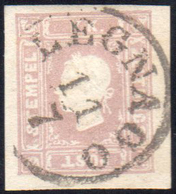 1859 - 1,05 S. Lilla Grigio (9), Perfetto, Usato A Legnago 11/7. A.Diena, A.Zanaria, Cert. Raybaudi.... - Lombardo-Vénétie