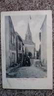 CPA GENCAY VIENNE L EGLISE ANIMATION ED JULES ROBUCHON 1905 - Gencay